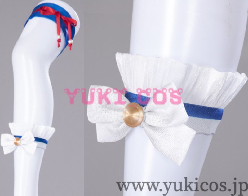 画像10: プロジェクトセカイ プロセカ 水辺に咲く可憐な花ガチャ 最強アイドルスマイル! ブルーマリン・クルースタイル 桃井愛莉 コスプレ衣装 送料無料 (10)