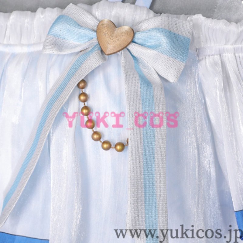 画像8: プロジェクトセカイ プロセカ 水辺に咲く可憐な花ガチャ 最強アイドルスマイル! ブルーマリン・クルースタイル 桃井愛莉 コスプレ衣装 送料無料 (8)