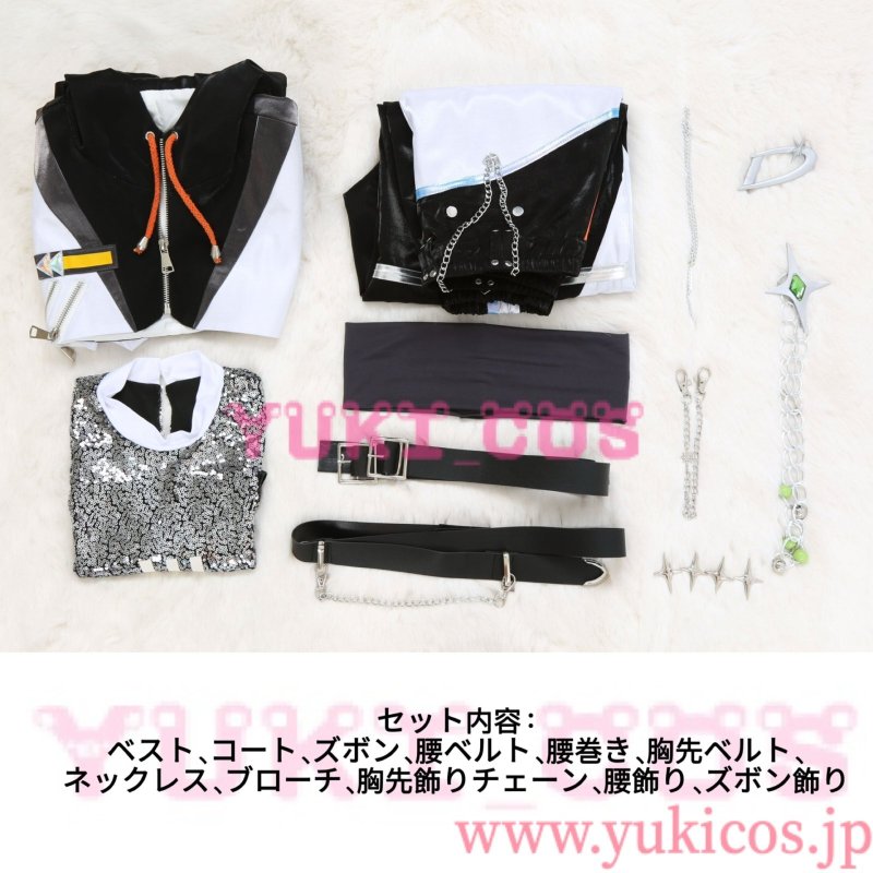 画像2: あんさんぶるスターズ!! あんスタMusic MODE/D LOCK YOUR GAZE 衣更真緒 月永レオ 守沢千秋 巴日和 コスプレ衣装 送料無料 (2)