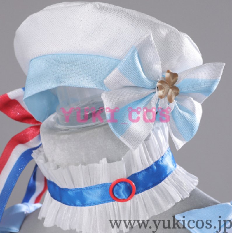 画像6: プロジェクトセカイ プロセカ 水辺に咲く可憐な花ガチャ 最強アイドルスマイル! ブルーマリン・クルースタイル 桃井愛莉 コスプレ衣装 送料無料 (6)