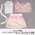 画像2: プロジェクトセカイ　プロセカ　Let's play with catsガチャ　ドーナツとピース！ 暁山瑞希　cute white kitty　コスプレ衣装　送料無料 (2)