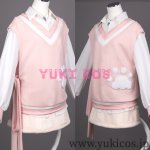 画像4: プロジェクトセカイ　プロセカ　Let's play with catsガチャ　ドーナツとピース！ 暁山瑞希　cute white kitty　コスプレ衣装　送料無料 (4)