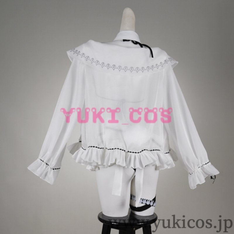 画像3: Vtuber　ホロライブ　ホロナツパラダイス　海の家の可愛いウェイトレスさん！　兎田ぺこら　コスプレ衣装　送料無料 (3)