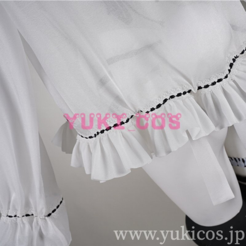 画像13: Vtuber　ホロライブ　ホロナツパラダイス　海の家の可愛いウェイトレスさん！　兎田ぺこら　コスプレ衣装　送料無料 (13)