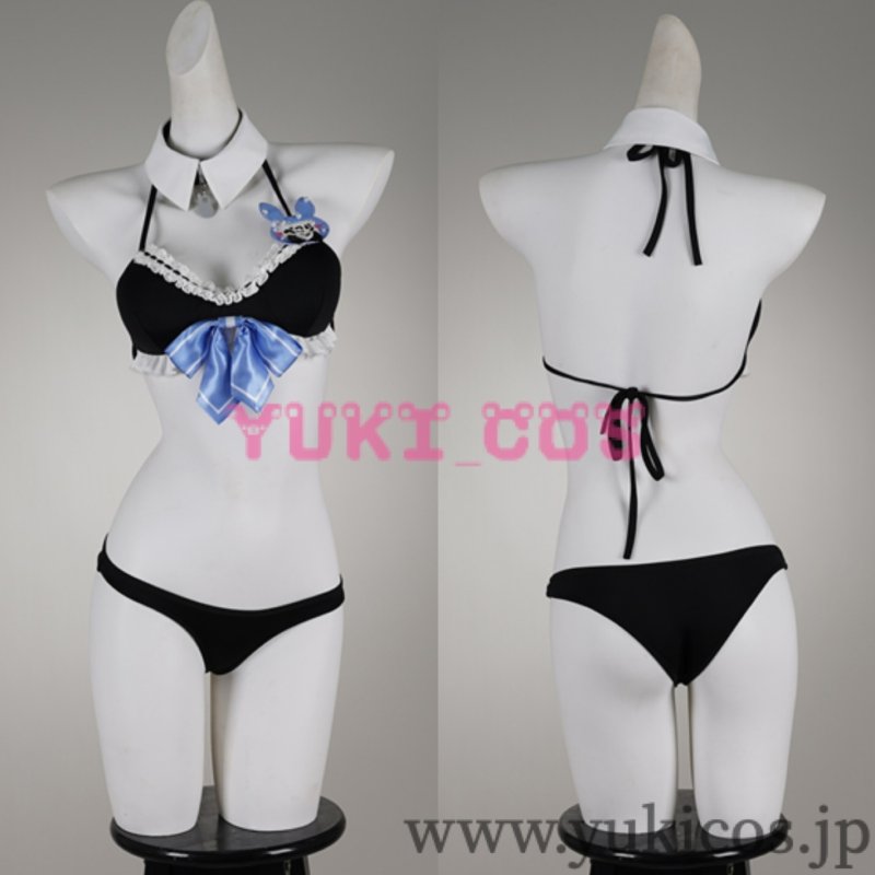 画像7: Vtuber　ホロライブ　ホロナツパラダイス　海の家の可愛いウェイトレスさん！　兎田ぺこら　コスプレ衣装　送料無料 (7)