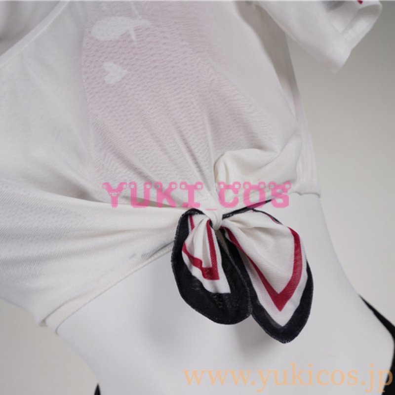 画像5: Vtuber　ホロライブ　ホロナツパラダイス　海の家の可愛いウェイトレスさん！　宝鐘マリン　コスプレ衣装　送料無料 (5)