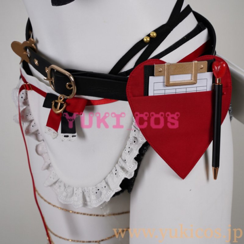 画像7: Vtuber　ホロライブ　ホロナツパラダイス　海の家の可愛いウェイトレスさん！　宝鐘マリン　コスプレ衣装　送料無料 (7)