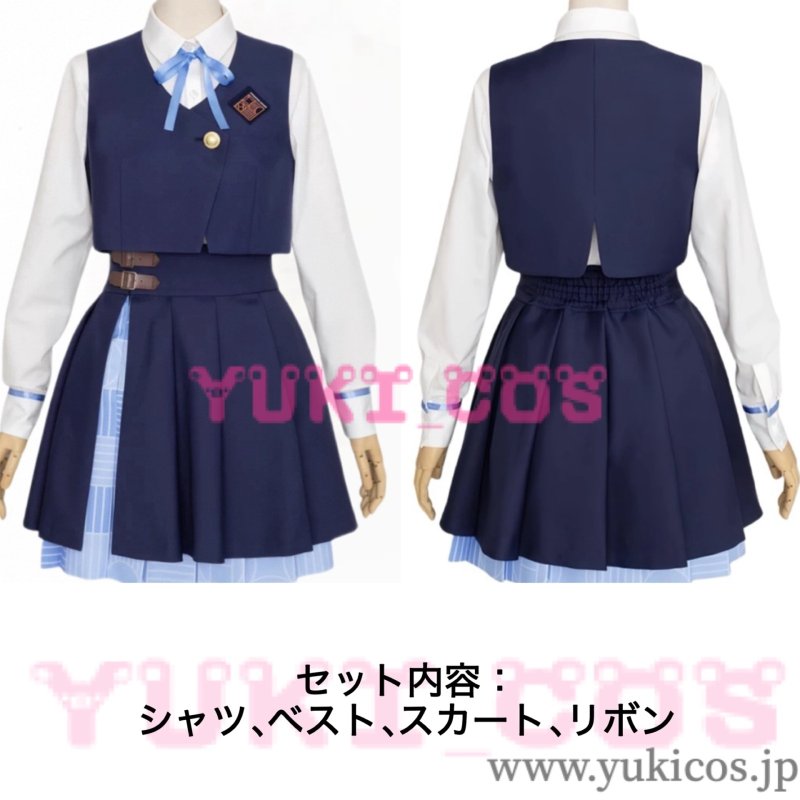 画像2: 学園アイドルマスター　学マス　特訓　秦谷美鈴　はたやみすず　制服　コスプレ衣装　送料無料 (2)
