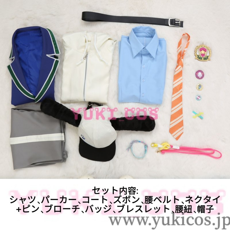 画像2: あんさんぶるスターズ！！　あんスタ　SELECTION 10 UNIT SONG 第一弾　僕のウィーク・ポイント　姫宮桃李　高峯翠　仙石忍　白鳥藍良　葵ひなた　真白友也　春川宙　コスプレ衣装　送料無料 (2)