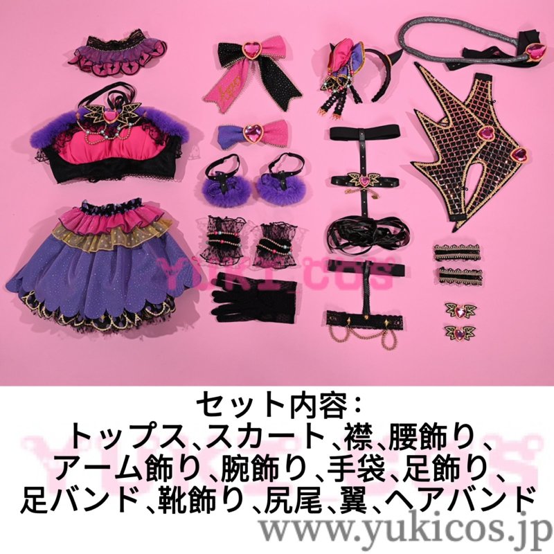 画像2: ラブライブ!　スクールアイドルフェスティバル　Aqours　小悪魔　黒澤ルビィ　コスプレ衣装　送料無料 (2)