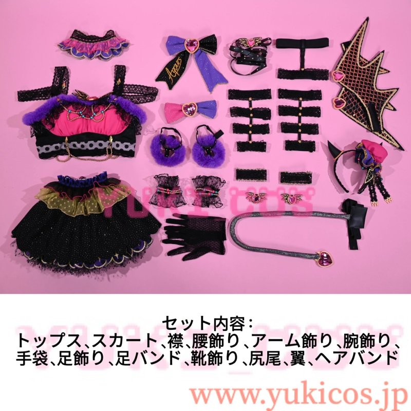 画像2: ラブライブ!　スクールアイドルフェスティバル　Aqours　小悪魔　渡辺曜　コスプレ衣装　送料無料 (2)