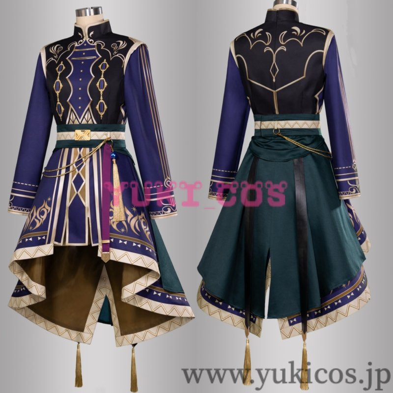 画像1: プロジェクトセカイ　プロセカ　光芒差す黎明ガチャ　美味しい文化交流　青柳冬弥　風統べる蒼炎　コスプレ衣装　送料無料 　 (1)