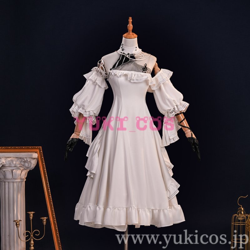 画像1: Wuthering Waves　鳴潮　メイチョウ　Phrolova　フローヴァ　White Dress　コスプレ衣装　送料無料 (1)