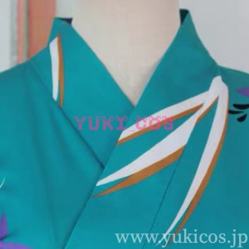 画像5: ブルーアーカイブ　ブルアカ　ブルーアーカイブ × まねきねこコラボ　桐生キキョウ　浴衣　コスプレ衣装　送料無料 (5)