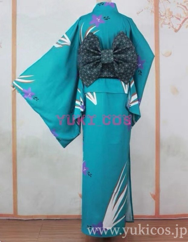 画像3: ブルーアーカイブ　ブルアカ　ブルーアーカイブ × まねきねこコラボ　桐生キキョウ　浴衣　コスプレ衣装　送料無料 (3)