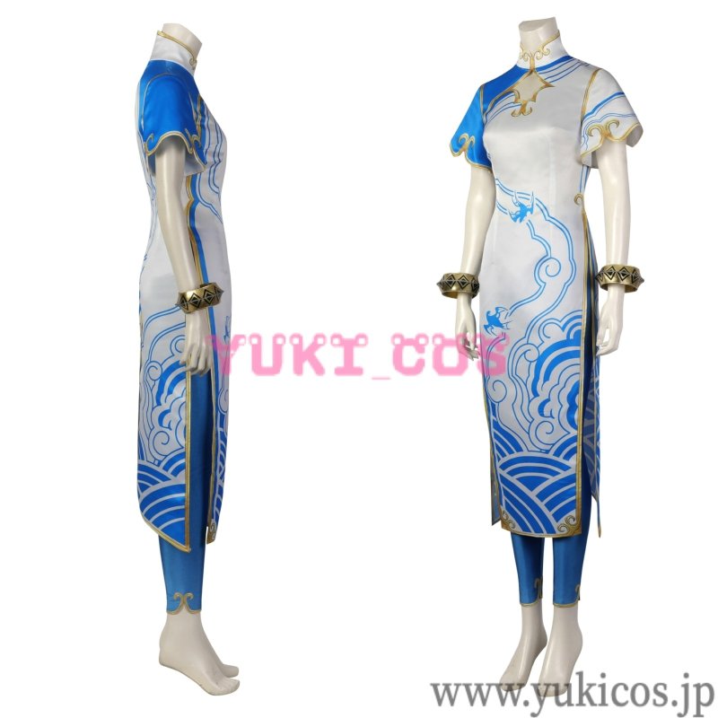 画像3: ストリートファイター6 　スト6　クラシック春麗　コスプレ衣装　送料無料　 (3)