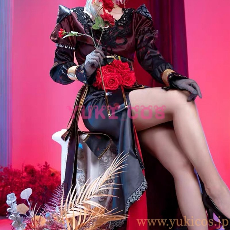 画像3: プロジェクトセカイ プロセカ Night sweet mealガチャ 糸の花に見とれて 日野森雫 Night rose-queen コスプレ衣装 送料無料 (3)