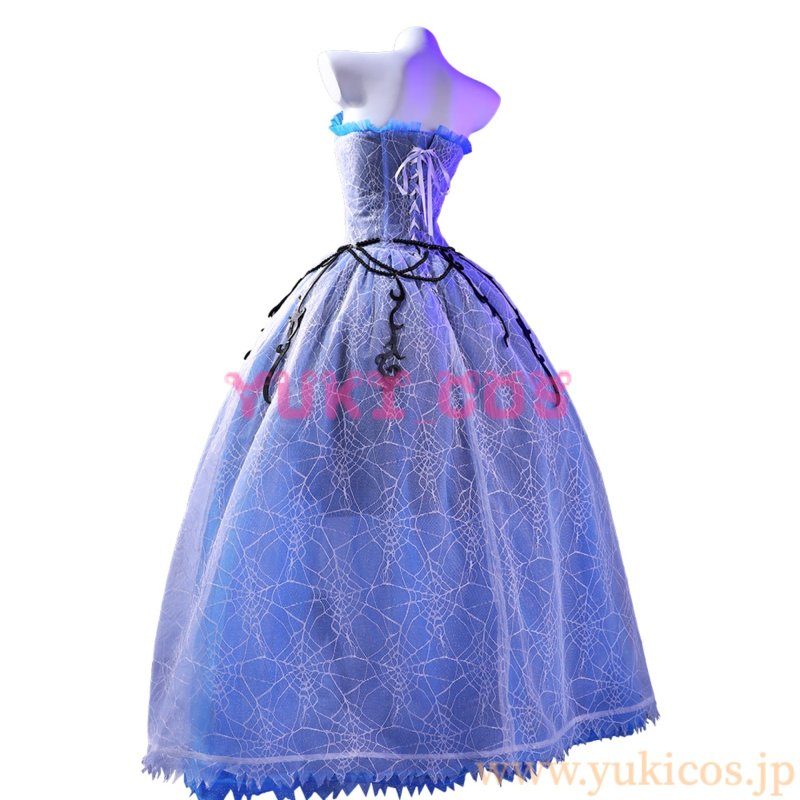 画像3: Monster High Tim Burton's Corpse Bride モンスターハイ コープスブライド Emily エミリー コスプレ衣装 送料無料   (3)