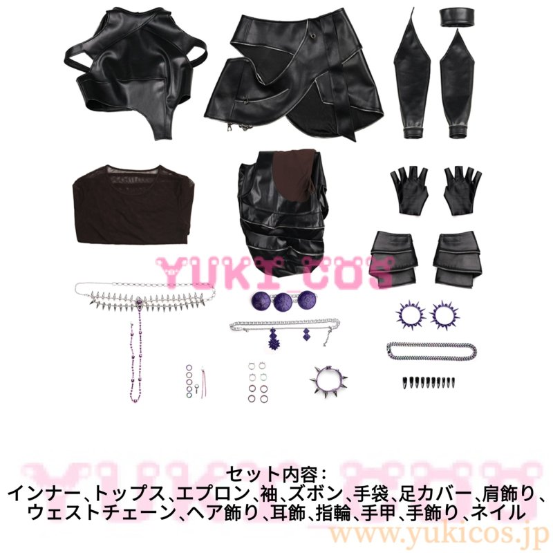 画像2: KPOPガールズ! デーモン・ハンターズ Kpop Demon Hunters ゾーイ Huntrix コスプレ衣装 送料無料 (2)