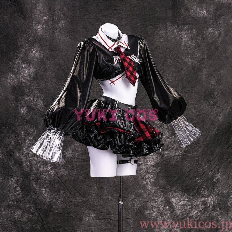 画像4: 新世紀エヴァンゲリオン エヴァンゲリオン エヴァ EVA 惣流・アスカ・ラングレー アスカ ロックバンド コスプレ衣装 送料無料 (4)