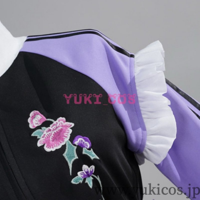 画像6: Vtuber　ホロライブ　常闇トワ　チャイナ風なメイドジャージ新衣装　コスプレ衣装　送料無料 (6)