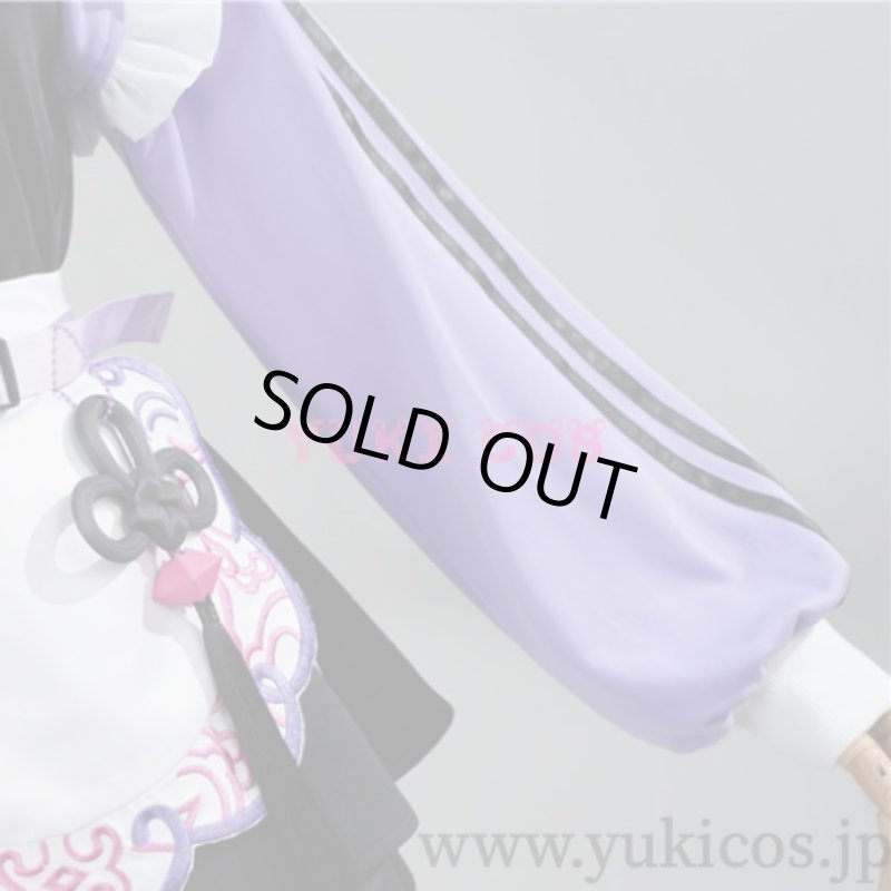 画像7: Vtuber　ホロライブ　常闇トワ　チャイナ風なメイドジャージ新衣装　コスプレ衣装　送料無料 (7)