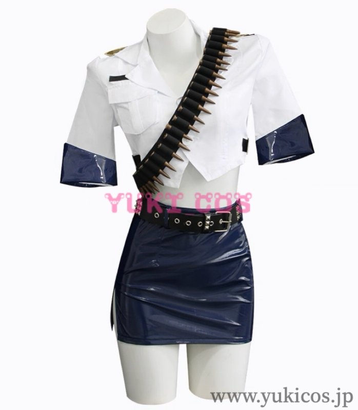 画像8: New Panty & Stocking with Garterbelt　パンティ&ストッキングwithガーターベルト　パンスト　ストッキング　パンティ　Zombie cop　コスプレ衣装　送料無料 (8)