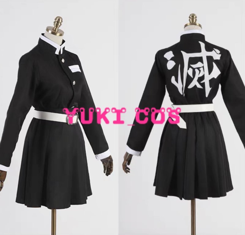 画像3: 鬼滅の刃 栗花落カナヲ つゆりかなを コスプレ衣装 送料無料 (3)