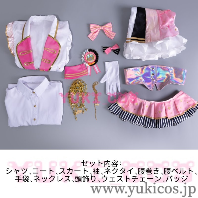 画像2: プロジェクトセカイ プロセカ 鳳えむ 五周年感謝祭 コスプレ衣装 送料無料   (2)