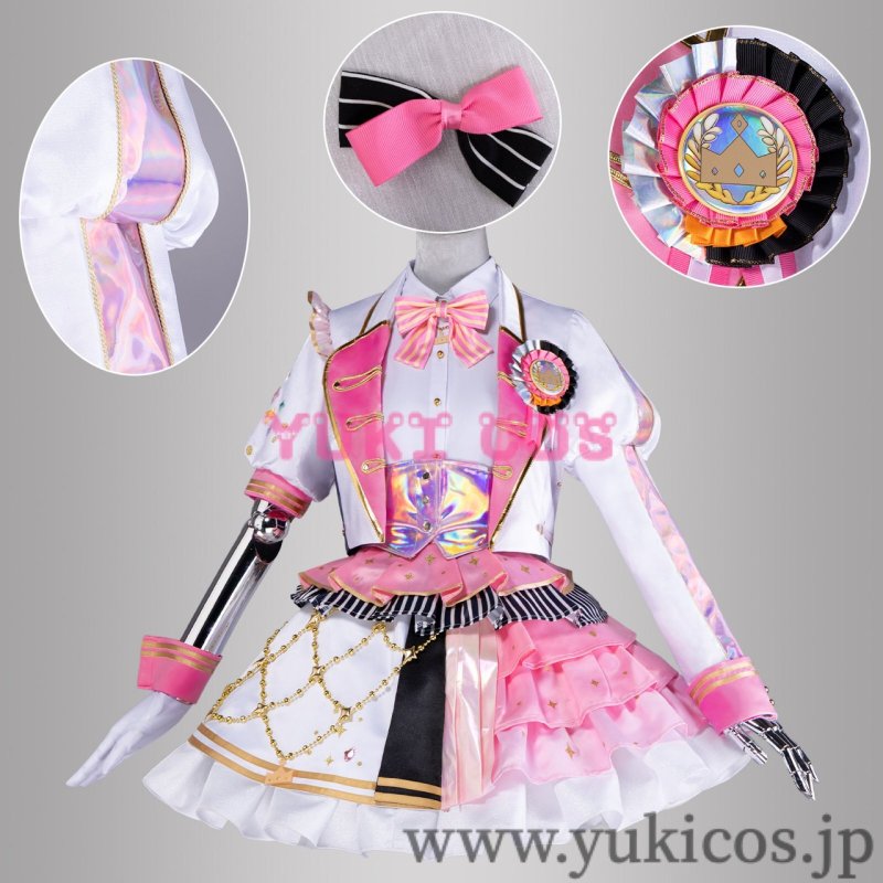 画像1: プロジェクトセカイ プロセカ 鳳えむ 五周年感謝祭 コスプレ衣装 送料無料   (1)