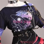 画像12: Vtuber　ホロライブ　兎田ぺこら　堕天使パンク風衣装　コスプレ衣装　送料無料 　 (12)