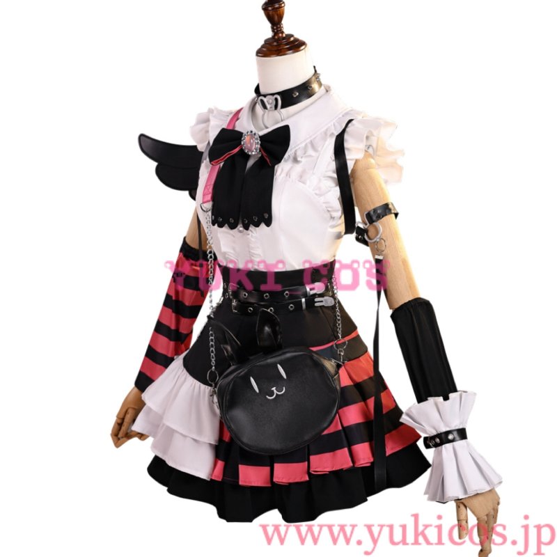 画像4: Vtuber　ホロライブ　兎田ぺこら　堕天使パンク風衣装　コスプレ衣装　送料無料 　 (4)