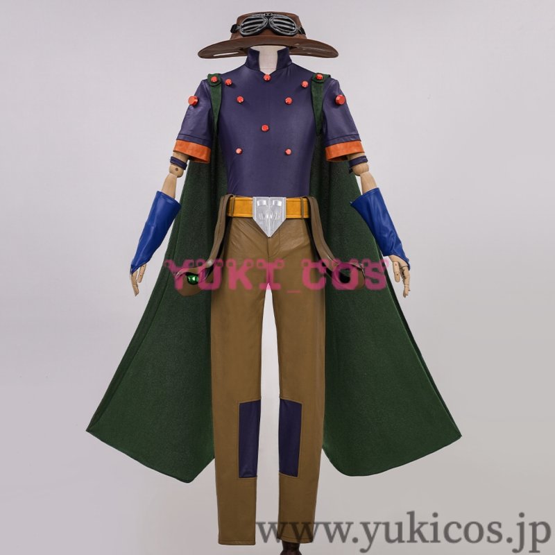 画像1: ジョジョの奇妙冒険　The JOJO Lands 　Gyro Zeppeli　ジャイロ・ツェペリ　コスプレ衣装　送料無料 (1)