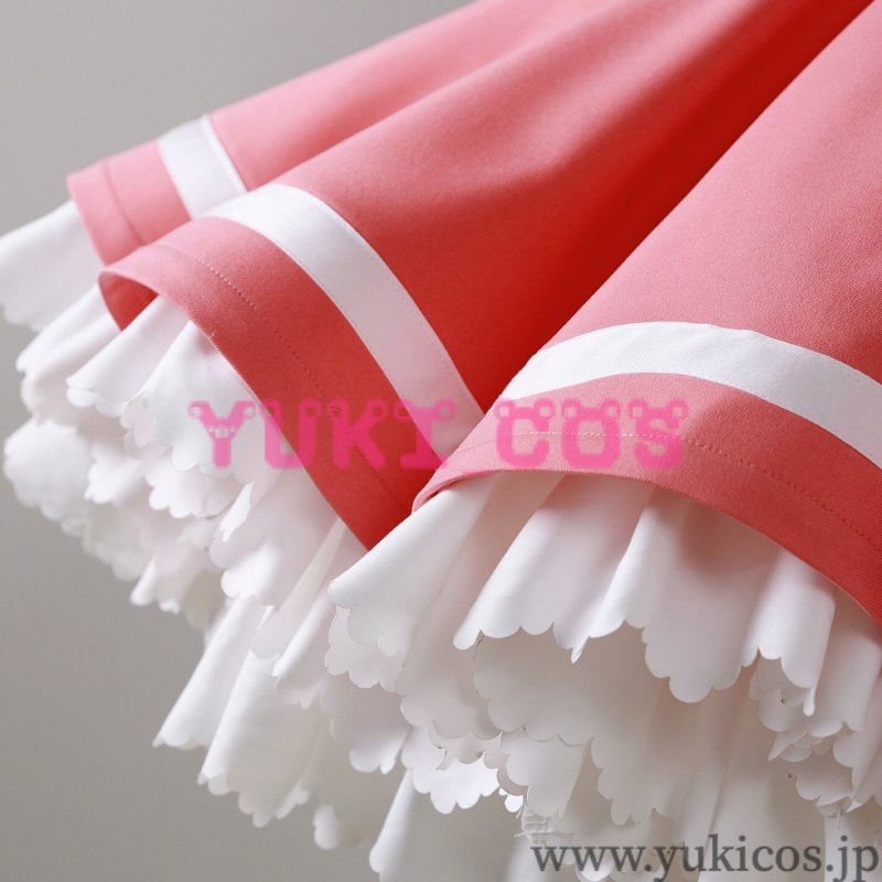 画像8: カードキャプターさくら　木之本桜　きのもとさくら　バトルコスチューム　Catch You Catch Me 　コスプレ衣装　送料無料 (8)