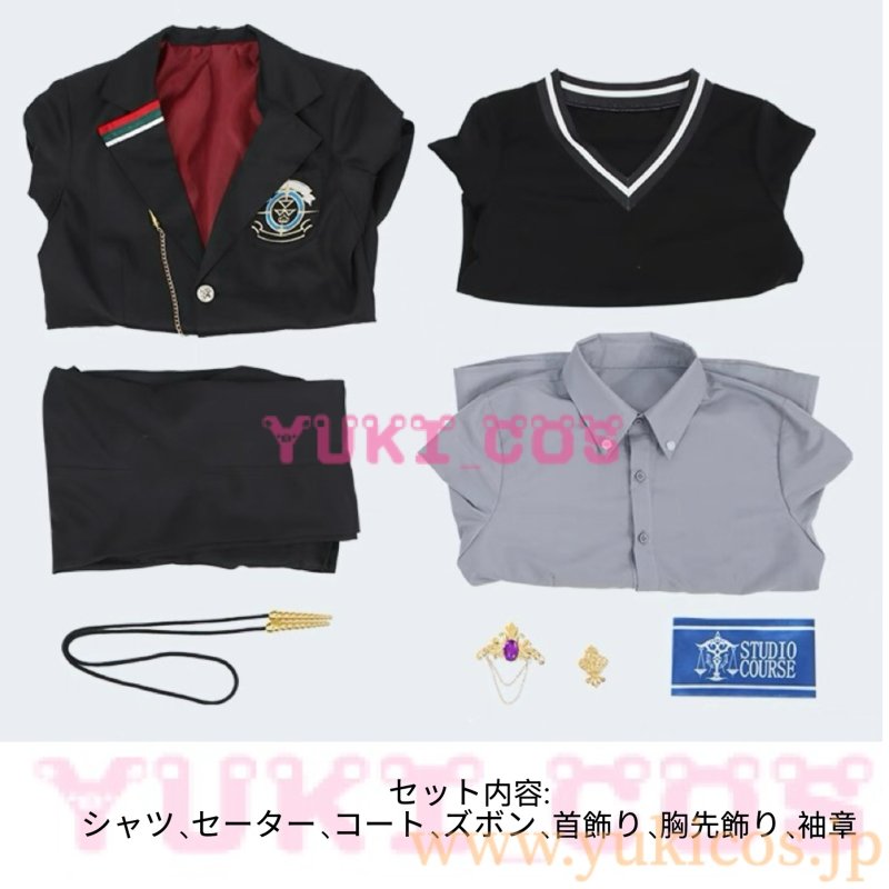 画像2: Vtuber　にじさんじ　VOLTACTION　一周年紀念　四季凪アキラ　学生服　コスプレ衣装　送料無料 (2)