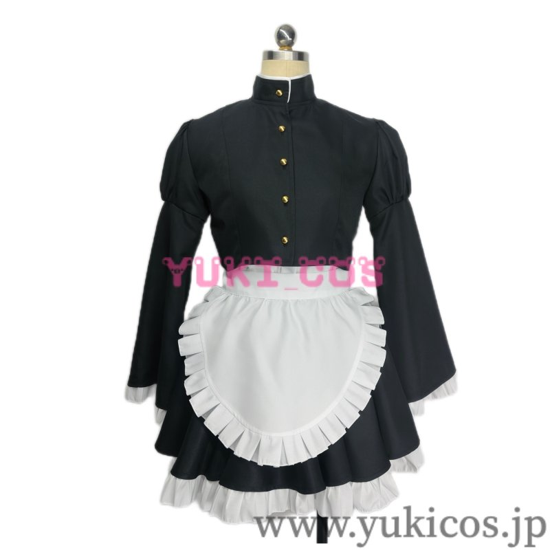 画像1: メイド教育　琉璃川椿　メイド服　コスプレ衣装　送料無料 (1)