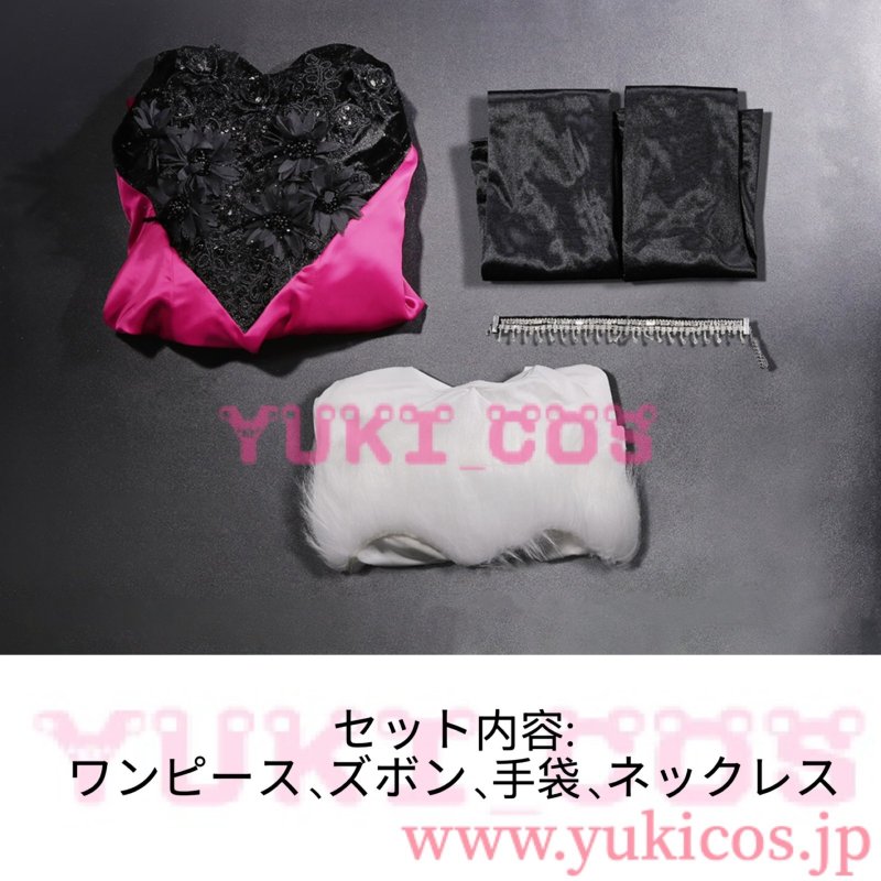 画像2: Hazbin Hotel Season 2　ハズビン・ホテル・シーズン2　ハズビンホテルシーズン2　エンジェル・ダスト　Losin’ Streak　コスプレ衣装　送料無料 (2)