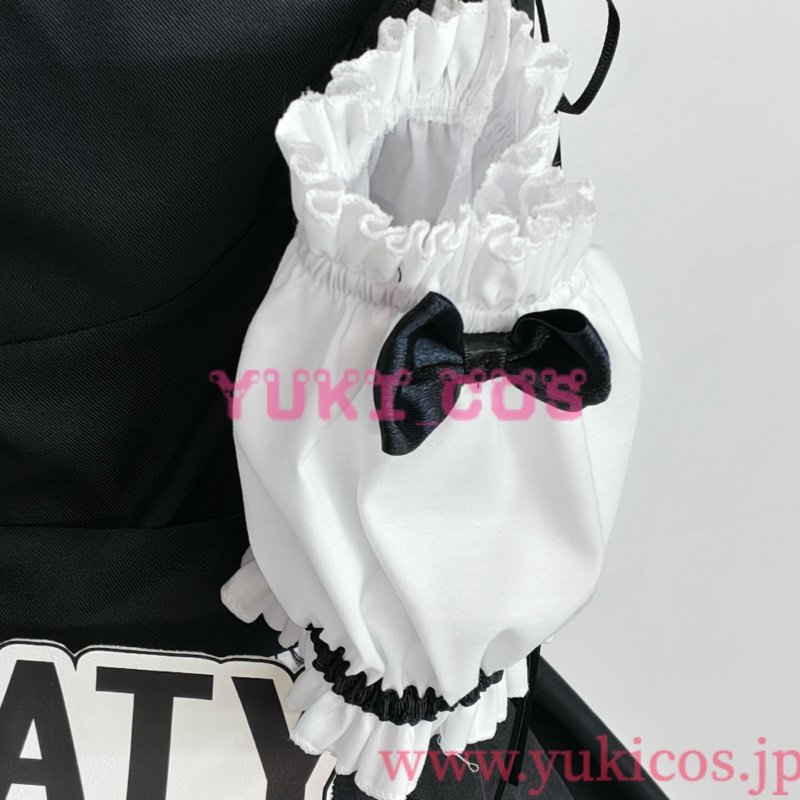 画像7: 勝利の女神：NIKKE　ニケ　スイートメイドコラボカフェ　プリバティ　メイド服　コスプレ衣装　送料無料 (7)