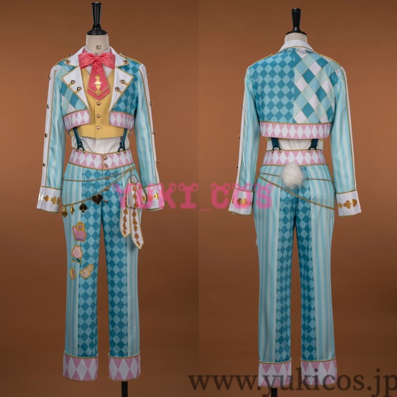 画像1: ツイステッドワンダーランド　ツイステ　薔薇の王国のホワイトラビットフェス　Floyd　フロイド　コスプレ衣装　送料無料　刺繍版 (1)