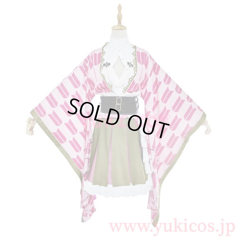 画像1: 鬼滅之刃　鬼滅祭 　甘露寺蜜璃　かんろじみつり　伍周年記念　コスプレ衣装　送料無料 (1)