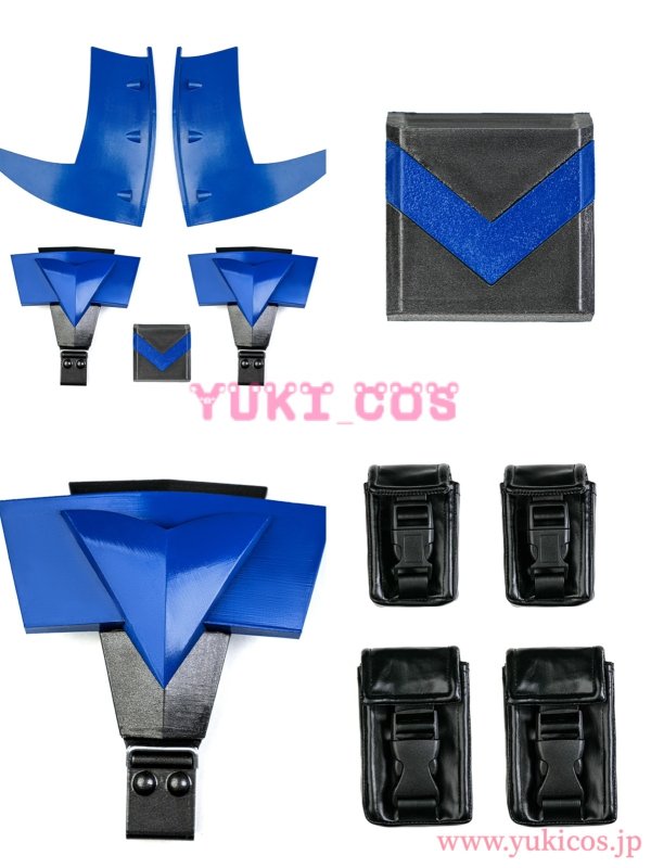 画像12: Batman: Arkham Knight　バットマン:ア一カムナト　Nightwing　ナイトウィング　コスプレ衣装　送料無料 (12)