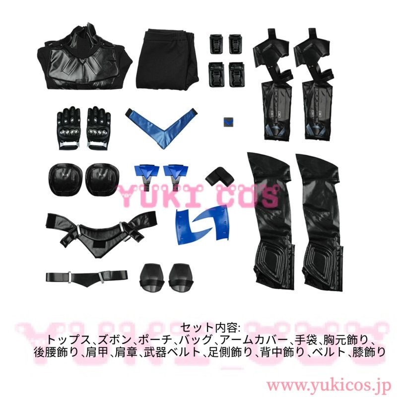 画像2: Batman: Arkham Knight　バットマン:ア一カムナト　Nightwing　ナイトウィング　コスプレ衣装　送料無料 (2)