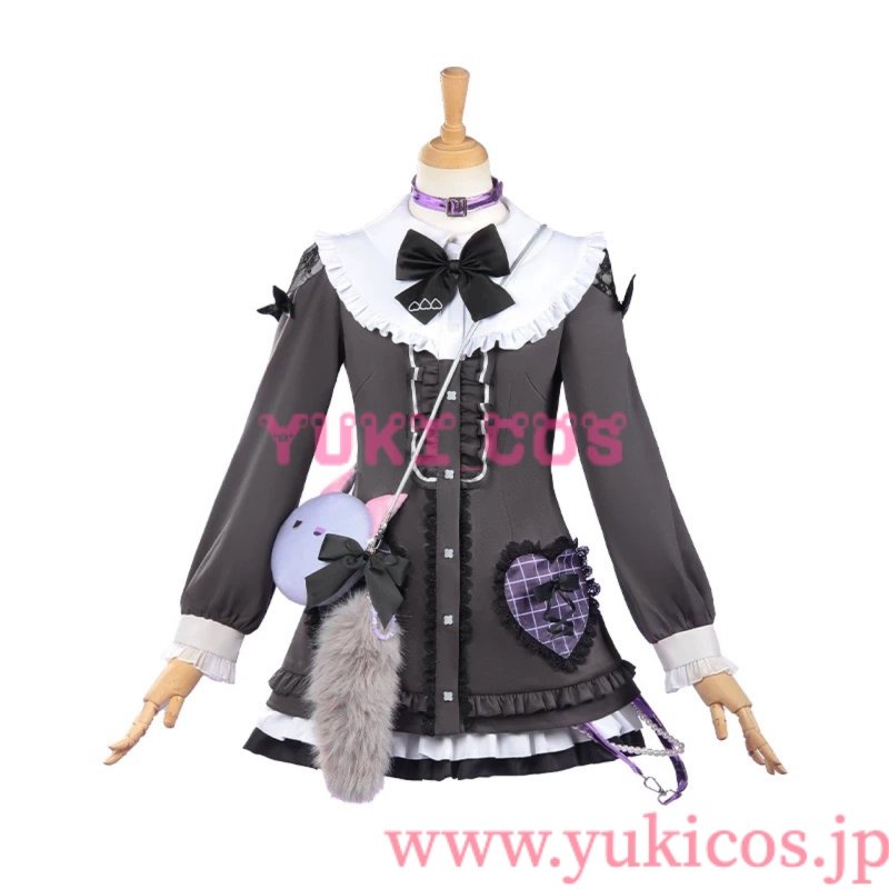 画像1: プロジェクトセカイ　プロセカ　カラフルステージ！ feat. 初音ミク 25時、ナイトコードで。 × 巡音ルカ　キャットラビング　東雲絵名　コスプレ衣装　送料無料　 (1)