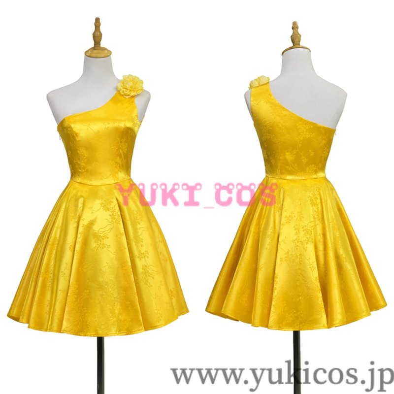 画像1: ズートピア2　Zootopia2　Judy Hopps　ジュディ　short yellow dress　コスプレ衣装　送料無料 (1)