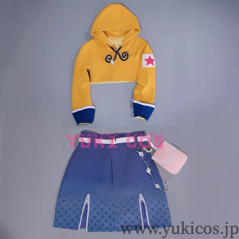 画像1: プロジェクトセカイ　プロセカ　みんなたまとも!どり〜むガチャ　あま〜いひと時　小豆沢こはね　めめっち風ぐるぐるスタイル　コスプレ衣装　送料無料 　 (1)