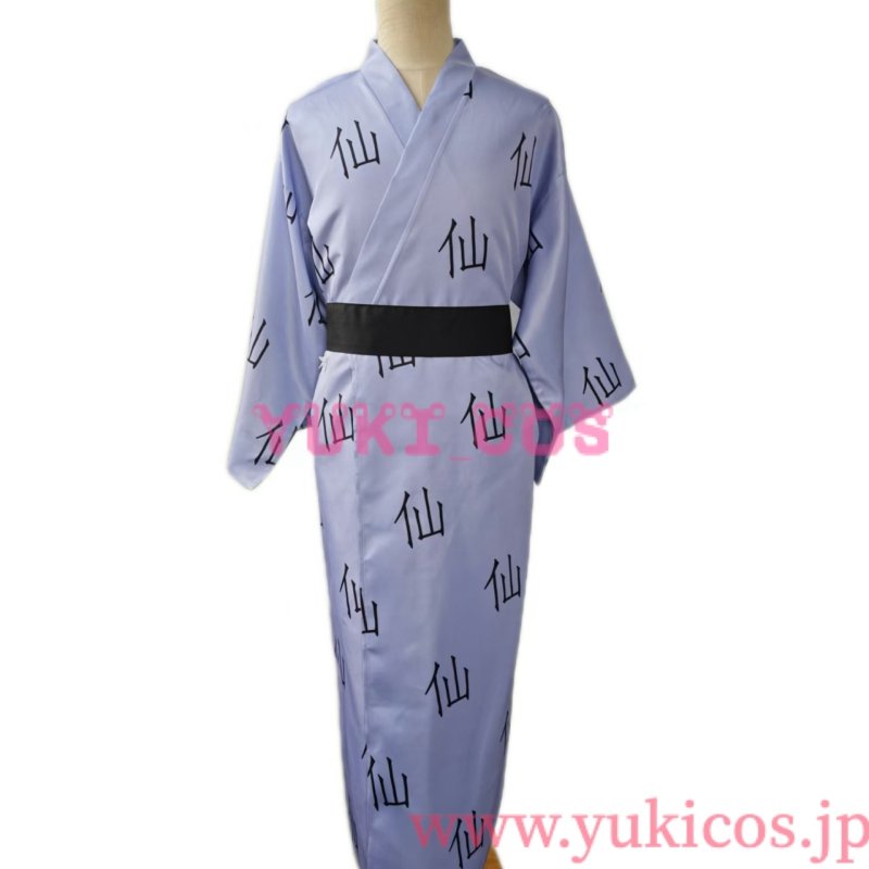画像1: 銀魂　坂田銀時　さかたぎんとき　浴衣　コスプレ衣装　送料無料 (1)