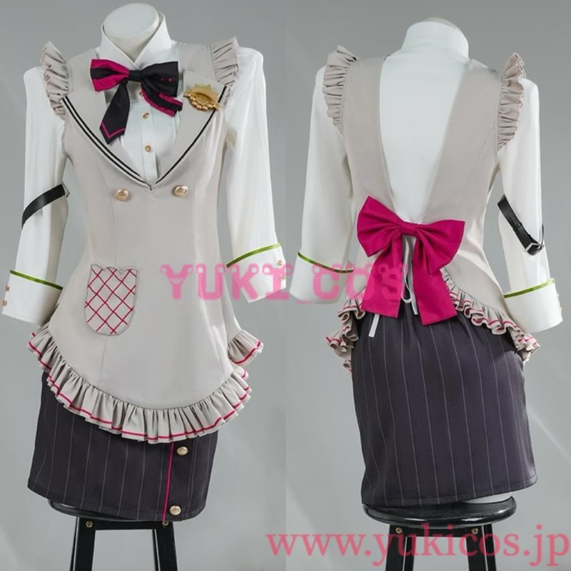 画像1: Vtuber　にじさんじ　酒寄颯馬　女体化　ウェイトレスそうまちゃん　コスプレ衣装　送料無料 (1)