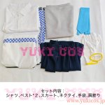 画像2: ブルーアーカイブ　ブルアカ　ミレニアムサイエンススクールのモブ生徒　ミレニアム生徒A　民科バーバー　コスプレ衣装　送料無料 (2)