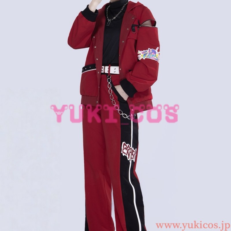 画像11: プロジェクトセカイ　プロセカ　Proof the REDガチャ　Show ‘em what's up！　やりとげる意志　青柳冬弥　コスプレ衣装　送料無料  (11)