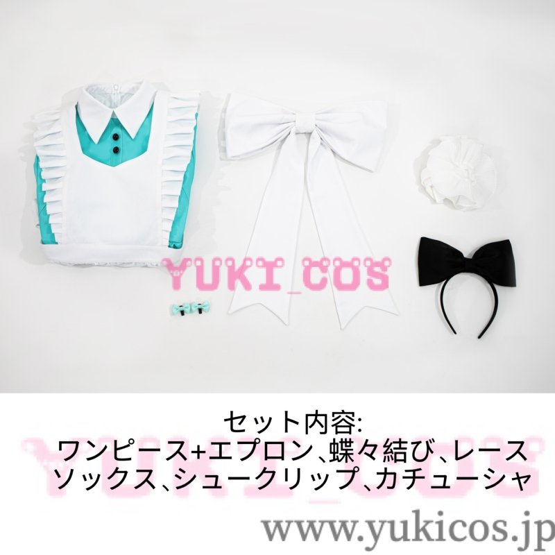 画像2: VOCALOID　初音ミク　不思議の国　コスプレ衣装　送料無料 (2)